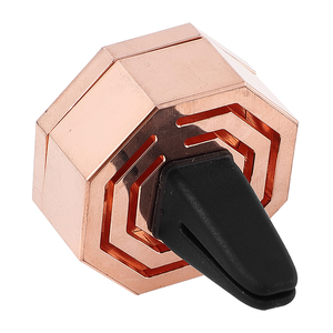 เครื่องหอมปรับอากาศในรถยนต์รูปทรงหกเหลี่ยม ทำจากอลูมิเนียมอัลลอยด์ พร้อมดีไซน์หนังพรีเมียม สำหรับตกแต่งช่องแอร์ในรถยนต์ - Product Image 6