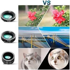 एचडी ब्लैक फोन लेंस 4 1 टेलीस्कोप ज़ूम लेंस 28x चौड़ा-कोण 0.6x मैक्रो 20x मछली 198 डिग्री ट्राइपोड सार्वभौमिक संगतता - Product Image 6