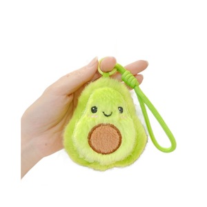 Sevimli Avokado Kiraz Patlıcan Peluş Anahtarlık Charm Yumuşak Tüylü Dolgulu Oyuncak Meyve Çantası Süsü Kaybolmaya Karşı Örgülü İp ile - Product Image 6