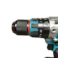 Perceuse à percussion sans balais de qualité industrielle 21V 13mm 95N. Perceuse électrique portative M, outil électrique pour l'entretien domestique