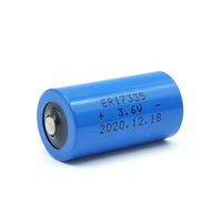 ER17335 3.6V Li-SOCl2 perangkat pengukur sensor asap meteran air berkapasitas tinggi, baterai 2/3A