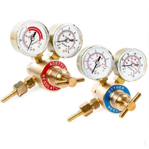 Kit de soudage et de découpe oxyacétylène à double manomètre CGA540 CGA200, manomètre pour régulateur de gaz GPL propane, torche pour soudage et découpe - Product Image 1