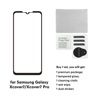 Protecteur d'écran en verre trempé 2.5D Full Cover pour Samsung Galaxy X Cover 7/7 Pro