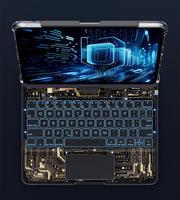 Fundas y Carcasas para Tablets en Coreano IFacemall 360 °   Funda con Teclado Mágico Giratorio para iPad Pro 2018/2020/2021/2022 Air 4/5/6 11