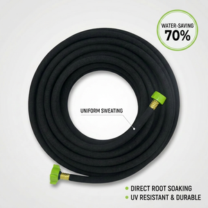 Mangueira de Irrigação Profunda para Raízes, Resistente, Reciclada, 150 pés, de Borracha Porosa, para Árvores, Arbustos e Proteção de Fundações - Product Image 1