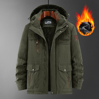 Veste d'hiver matelassée en polyester pour homme, grande taille, exclusive, respirante, imperméable, coupe-vent, avec fermeture éclair et col montant