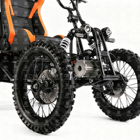 Scooter électrique 5000W 4 roues motrices tout-terrain robuste avec batterie lithium 80Ah