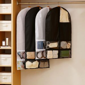 Nouvelle housse de vêtement anti-poussière en tissu non tissé pour placard, sac de rangement transparent anti-poussière pour costumes - Product Image 1