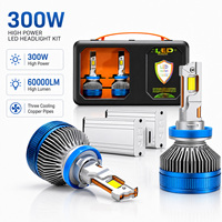 Bombilla LED para Faros Delanteros de Coche XVIEW S28 300W 60000LM de Alta Potencia, H4 H7 H11 9005 9006, Chip CSP, Foco LED para Auto, Venta al Por Mayor