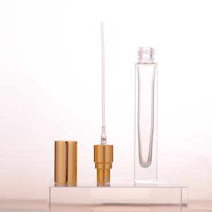 Nueva Llegada 2026, <span class=keywords><strong>Botella</strong></span> de Perfume de Vidrio Transparente de 10 ml <span class=keywords><strong>con</strong></span> Atomizador y Tapa Chapada en Oro para Fragancias de Lujo de Nicho, Marca Privada - Product Image 4