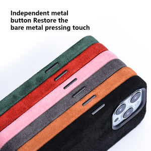 LOGOTIPO personalizado de alta calidad Precio de fábrica Turn Fur Funda de teléfono de cuero Caro Costy Funda de teléfono móvil para iPhone 13 Plus Max - Product Image 3