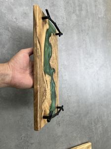 Plateaux et assiettes en bois les plus vendus, artisanat indien, vaisselle, plats à collation, assiettes en bois d'Inde, décoration - Product Image 4