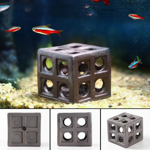 Huisdier Aquarium Decoraties Garnalen Aquarium Keramiek Ornament Landschap Paars Zand Aardewerk Huid Huis Ras Plaats Drijfhout - Product Image 2