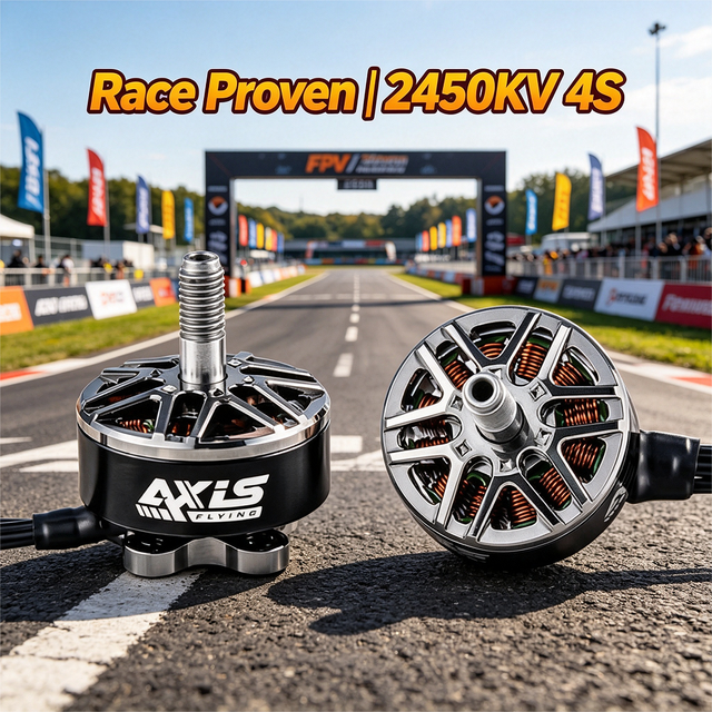 2207 2450KV 4S FPV Racing Motor with Race Proven Performance, High Speed Brushless Drone Motor for 5 Inch Competitive Racing