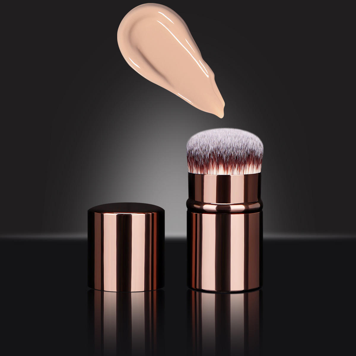 retractable kabuki brush