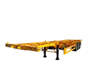 China Hot Selling 3 Axl 40ft Skelet Chassis Oplegger Container Skelettransport Skelet Truck Oplegger