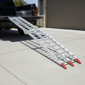 ट्रक रियर बिस्तर के लिए आर्केड डिजाइन एल्यूमीनियम मोटरसाइकिल लोडिंग रैंप - Product Image 4