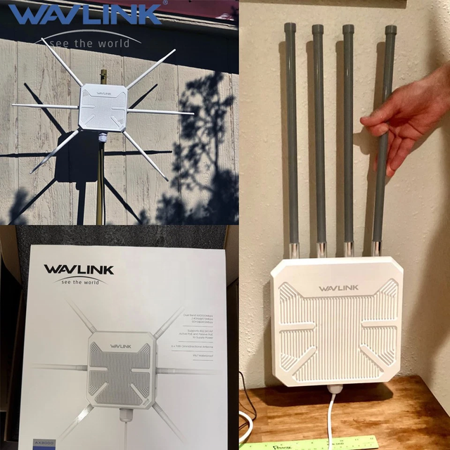 Wavlink Exclusive Agent AX3000 HD9S HD9 Four/Six Antennas Outdoor Access Point WiFi6 Long Range Outdoor Mesh Router