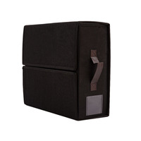 Lot de 2 boîtes de rangement pliables en tissu de lin pour draps de lit, housses de couette