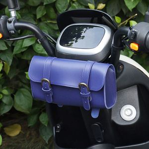Sac avant de vélo résistant à l'eau, sac de guidon de vélo professionnel en cuir PU, sacoche de selle, pochette de rangement - Product Image 3