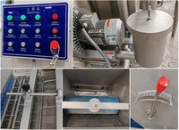 Machine industrielle automatique de panification pour nuggets de poulet et filets de poisson, type bande transporteuse, haute capacité, pour la panification des aliments et la production de panure.