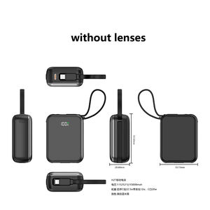 슈퍼 미니 전원 은행 <span class=keywords><strong>10000mAh</strong></span> 야외 여행 전원 은행을위한 랜야드 외부 배터리와 고속 충전 휴대용 Powerbank - Product Image 4