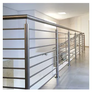 Pipe Railing Designs Rod Lower Prices Iron Balustrade Balcony Handrail Stainless Steel Railing Modern DB-B5242 DBM for Outdoor