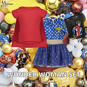 Conjunto <span class=keywords><strong>de</strong></span> camiseta <span class=keywords><strong>de</strong></span> cosplay, capa y falda tutú <span class=keywords><strong>de</strong></span> <span class=keywords><strong>DC</strong></span> Comics Justice League Echo para niñas - Product Image 3