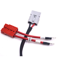 Conducteur en cuivre pur 50A câble de batterie de connecteur rapide M8 à courant élevé pour le câble de batterie positif de charge de véhicule