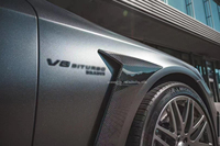 Évent latéral de pare-chocs avant en fibre de carbone W222 pour Mercedes Benz Classe S Évents d'aile Panneau décoratif extérieur