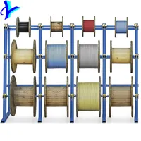 foriy Wire Spool Rack Heavy Duty Cold-Rolled Steel Wire Dispenser Conduit Display Rack Wall Mounted Spool Storage Rack for Electrical