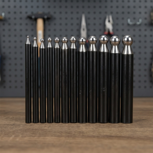 Poinçons de dapping pour la fabrication de bijoux en acier, outils de formage de métaux durcis, ensemble d'outils de bijouterie | GS593 - Product Image 3
