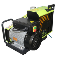 Equipo de buceo de seguridad profesional, fabricante chino, 200bar, 300bar, portátil, compresor de aire de respiración para buceo