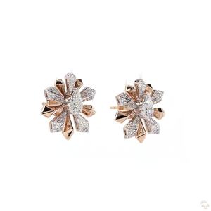 Designer Gold Diamond <b>Earrings</b> for Women Premium Sparkling <b>Fine</b> Jewelry Classic Fashion Style - Product Image 3