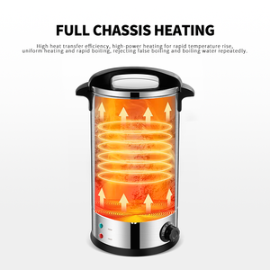 DEWEISI 8L 10.5L 304 paslanmaz çelik çift duvar elektrikli çaydanlık su kazanı kahve Percolator <span class=keywords><strong>Urn</strong></span> ile dış su göstergesi - Product Image 6