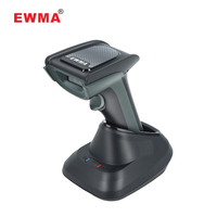 Pemindai Kode QR 2D Nirkabel Genggam EWMA DS220BT untuk Inventaris Logistik, Pembaca Kode Bar & Kode QR