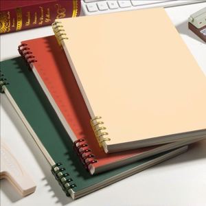 Cuaderno Creativo con Diseño Degradado de Macaron, A5, con Perforaciones, Encuadernado en Espiral, Nuevo, Hojas Sueltas, Diario Escolar - Product Image 2