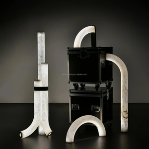 Đèn bàn sàn trang trí cao cấp mới năm 2025, AC110-265V, 60W, 5.2FT, LED, đồng thau Tây Ban Nha, đá cẩm thạch, kiểu dáng Passepoil, đèn bàn sàn bằng đá alabaster - Product Image 6