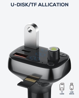 Chargeur de voiture sans fil LDNIO C704Q double USB 3.1A avec affichage numérique et radio FM pour téléphone portable et tablette
