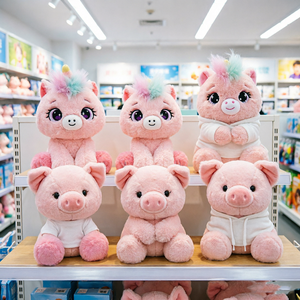 Peluche Unicorno Rosa Ultra Morbido Personalizzato OEM, Giocattolo Imbottito Ben Realizzato con Grandi Occhi per Bambini, Oggetto da Collezione - Product Image 2