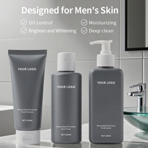 Set de Productos de Cuidado de la Piel <span class=keywords><strong>para</strong></span> Hombre OEM/ODM con <span class=keywords><strong>Limpiador</strong></span> <span class=keywords><strong>Facial</strong></span> y Tónico, Vegano, Orgánico, Reparador, Hidratante, Antiacné y Antienvejecimiento - Product Image 3