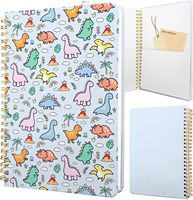 Cahier de notes A5 personnalisé pour chaton en sel de mer, couverture rigide de 100 pages avec reliure thermique en cuir, pages lignées pour les devoirs