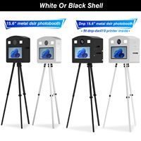 Photomaton instantané 70 pouces le plus vendu, compatible avec les appareils photo reflex, les iPad et les imprimantes via Wi-Fi