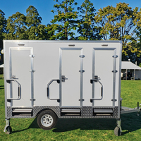 Nouvelle Cuisine Mobile Extérieure Portable Newwin avec Toilettes, Remorque Sanitaire Mobile de Luxe en Plastique à Vendre – Prix Promotionnel