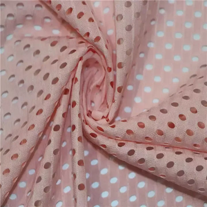 Usine en gros 100% polyester tricoté chaîne 11*1 <span class=keywords><strong>maille</strong></span> tissu grand trou circulaire léger pour vêtements de sport soutien-gorge bikini sexywear - Product Image 6