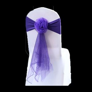 Nœuds de chaise dorés décoratifs pour mariage, nœuds de chaise en spandex pour mariage, nœuds de chaise pour concours de beauté et banquets - Product Image 2