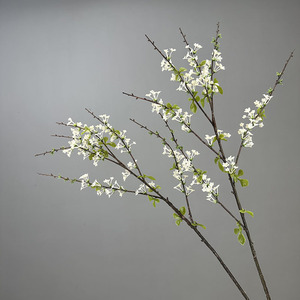 High Quality Real Touch Artificial Greenery Stems Plastic White Snow Willow <b>Branches</b> Flower <b>for</b> Wedding Home Table <b>Decoration</b> - Product Image 1