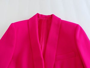 Blazer Ropa <span class=keywords><strong>de</strong></span> oficina Elegante Traje <span class=keywords><strong>de</strong></span> mujer Abrigo <span class=keywords><strong>de</strong></span> lujo Femme Womans <span class=keywords><strong>Suite</strong></span> Formal para damas Logotipo personalizado Casual Estándar Impreso - Product Image 5