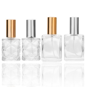 10ml 15ml Flat Square Rhombus Glass Perfume <b>Spray</b> <b>Bottle</b> <b>Empty</b> Cosmetic Liquid Refill Packaging Container - Product Image 1