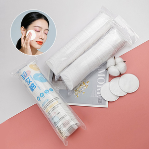 Vente en gros de <span class=keywords><strong>coton</strong></span> facial rond de qualité supérieure, 100% <span class=keywords><strong>coton</strong></span>, biodégradable, résistant et durable, paquet de 80, diamètre 5,8 cm - Product Image 1